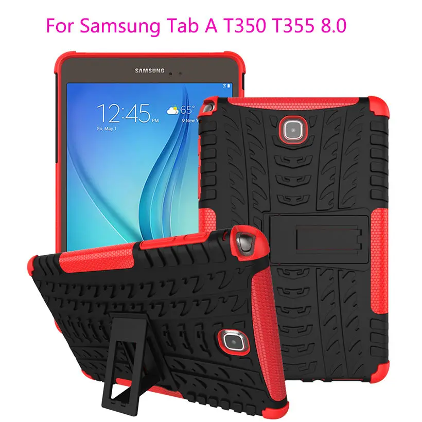 Чехол для Samsung Galaxy Tab 8.0 дюймов t350 t351 T355 sm-t355 крышка Планшеты ТПУ & PC Dazzle Влияние Гибридный подставка принципиально