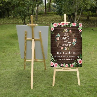 50cm70cm canvas1pc персонализировать знак приветствия карты для свадебных фотографий плакат бизнес вечерние украшения помолвка ужин любовь птица