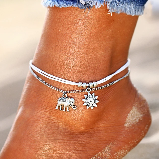 Buy Yal Anklets Vintage Bohemian Silver Ankle Bracelet