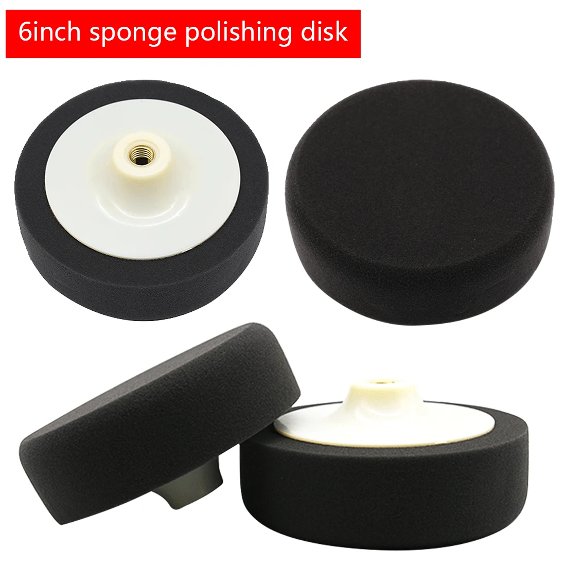 Polishing Mop Sponge Buffing 150mm M14 Thread Hard Wheel Polisher Cleaning