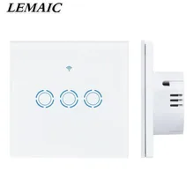 Lemaic 3ch WiFi Smart Secure коммутатор/app Дистанционное управление Amazon Alexa Google дома Функция времени для IOS Android ЕС Plug