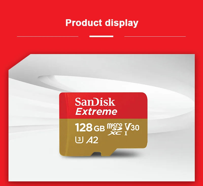 флешка карта памяти SanDisk Extreme TF флеш-карта памяти Micro SD карта 32 Гб microSDHC читать Скорость до 100 МБ/с. UHD 3D 4 K видео карта