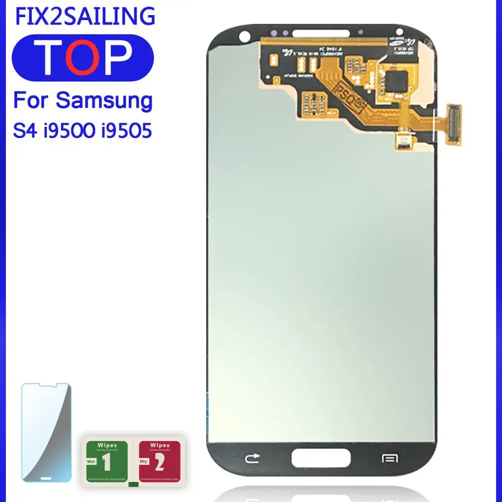 For Samsung Galaxy S4 i9500 i9505 i9506 i337 100% Tested Working LCD Display AMOLED Touch Screen Assembly With Tempered Glass | Мобильные