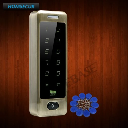 

HOMSECUR Waterproof Green Bronze 125Khz RFID Access Control With Metal Case+Backlight