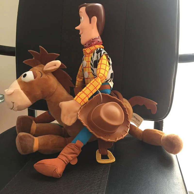 История игрушек игрушки 40 см древесный+ 30 см лошадь бульдоза плюшевые игрушки плюшевая кукла животного