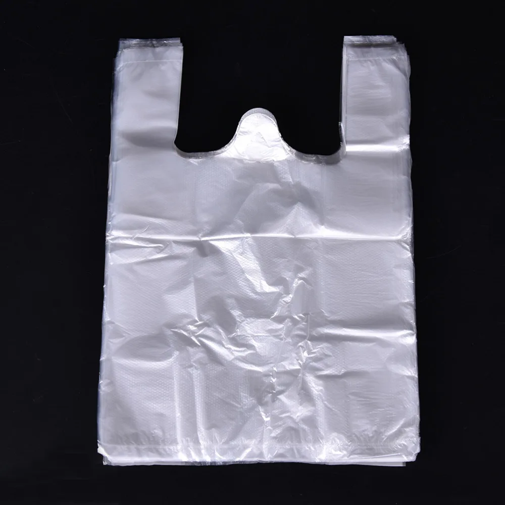 100pcs 20*30cm Plastic Carrier Bags Transparent Bags