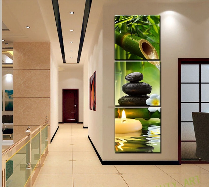 

diy 5d diamond painting Mosaic square triptych bamboo modern Christmas decoration needlework diamond embroidery resin drill D714