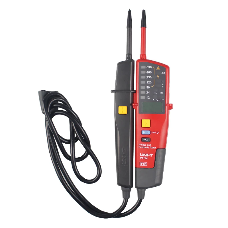 Бесплатная доставка UNI T UT18C 0 ~ 690V AC DC Напряжение Тестеры ЖК дисплей Авто Диапазон
