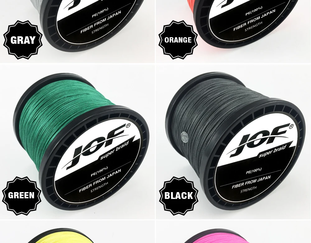 Linha de Pesca Linha de Pesca de Água Salgada do Mar Multicolor 8 Vertentes 300 m 500 m 1000 m pe Braid de Água Weave 100% Superpotência Jof 8 1000 pe trança linha de pesca mar