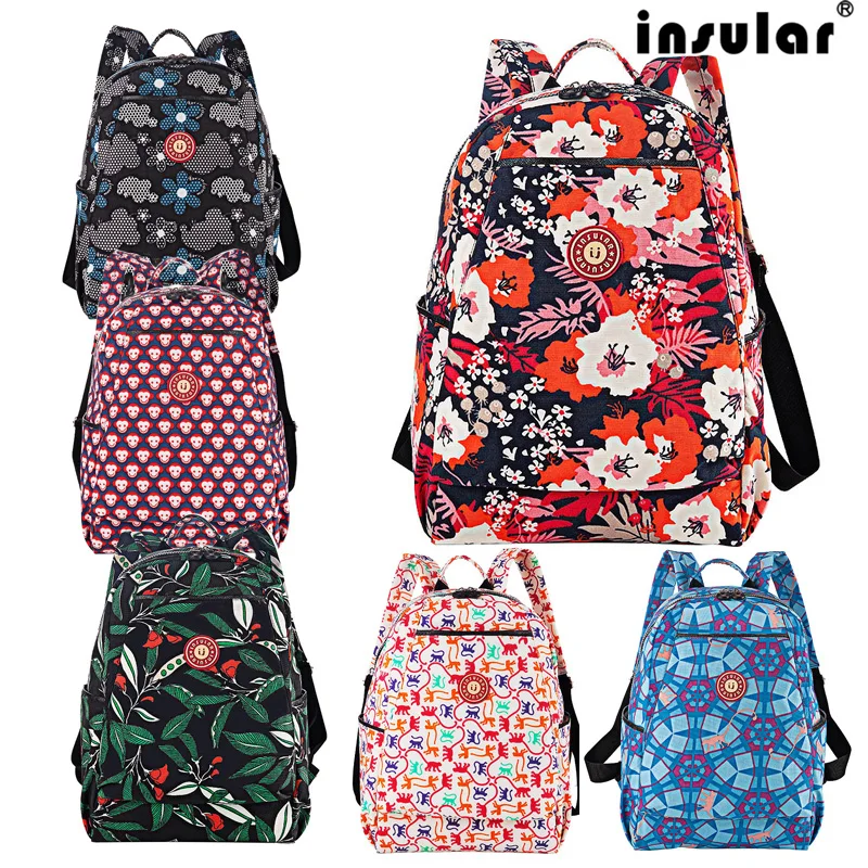 

Insular maternity baby diaper bag for Mom organizer nursing mummy bags Fashion multifunctional print color backpack for stroller