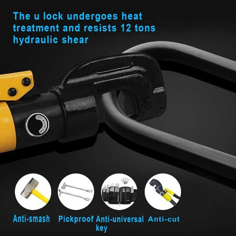 Heavy Duty 5-Digit Bicycle Bike Combination U-Lock  Bike Bicycle Motorcycle Cycling Scooter Security Steel Chain 7