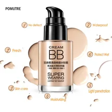 Maquiagem Profissional BB крем Яркий мгновенный Макияж для лица жидкий основательное отбеливание увлажняющий масло-контроль косметика
