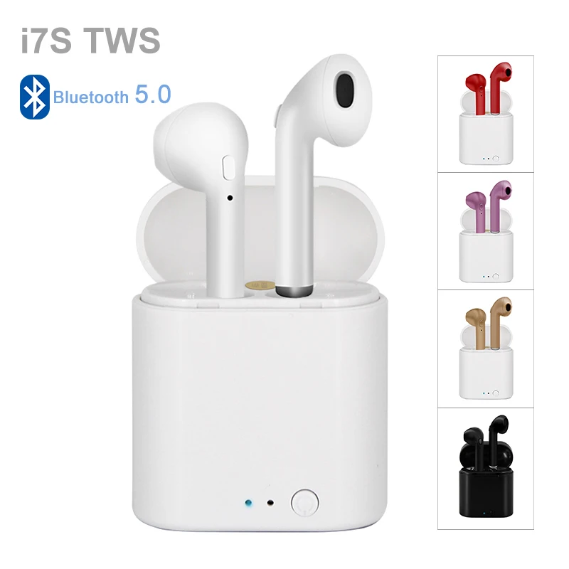

i7s TWS Bluetooth Earphones Ture Wireless Headset Stereo cordless earphone Sport Earbuds With Mic For Phones Newest