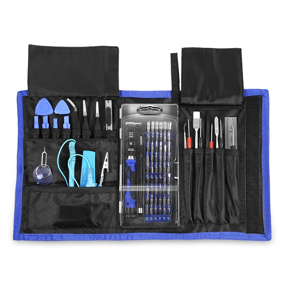 

81PCS Multifunction Magnetic Screwdriver Kit CRV Steel Tool With 54 Specialty Bits Repairing Tool With Storage Bag