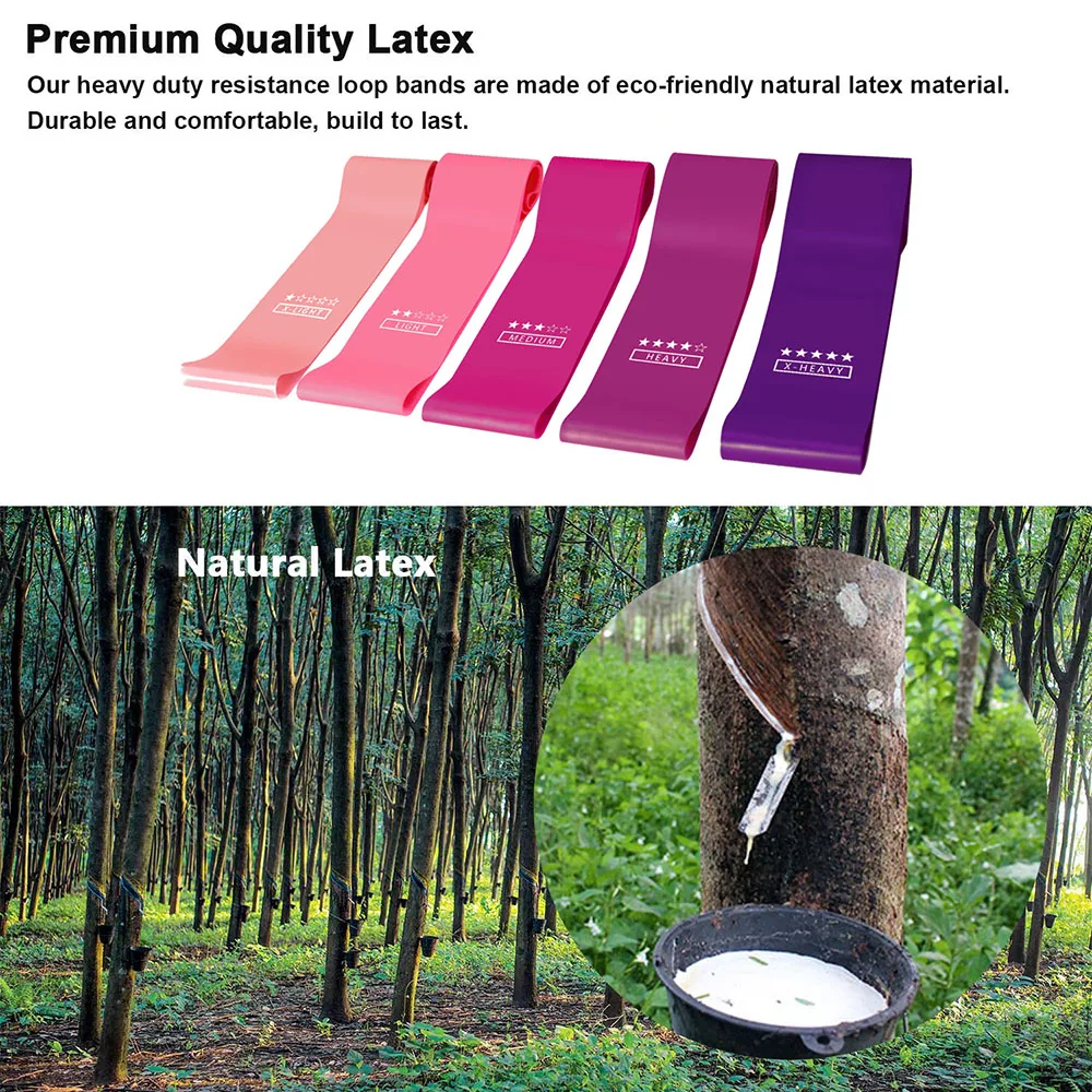 New Fitness Elastic Bands Exercise Gym Resistance Rubber Bands Pilates Sport Training Fitness Gum Crossfit Workout Equipment