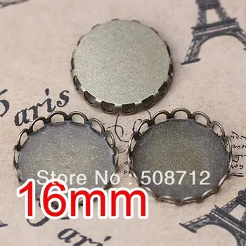 

Free shipping!!! Bronze Tone Cabochon Frame Settings 16mm,Cameo Cab base,pendant base,pendant settings