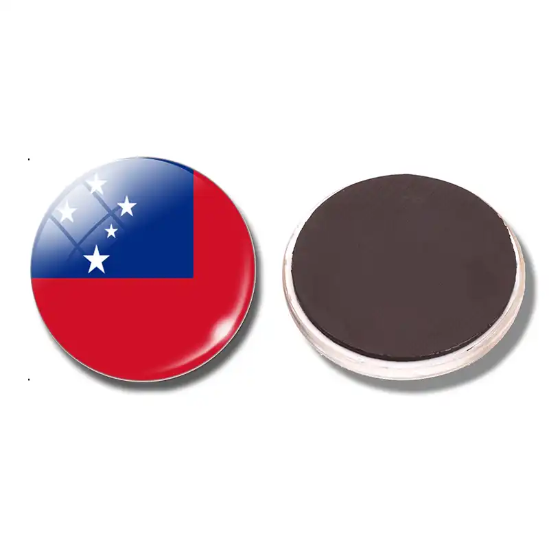 Samoa Flag 30 Mm Fridge Magnet Samoa Apia Samoan Islands Glass
