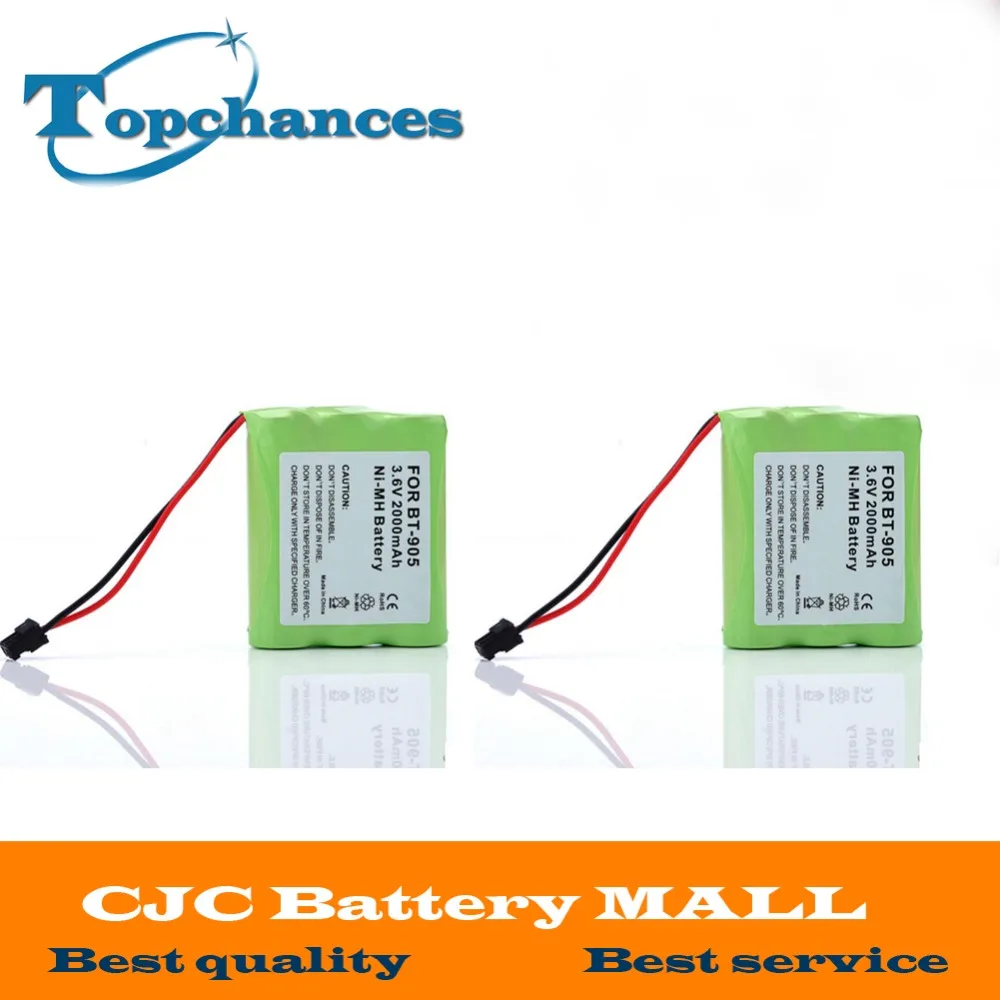 

2 pcs High Quality 3.6v 2000 mAh NI-MH Phone Battery for Panasonic KX-A36 P-P501 for Uniden BT-905