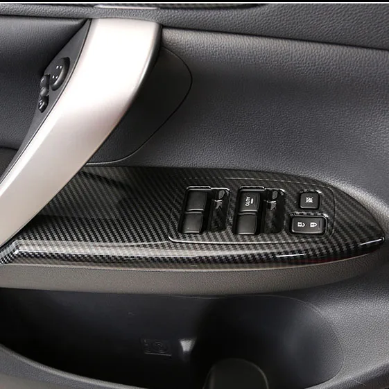 De plata/fibra de carbono de Color Interior un partes Conner cubierta adornos para Mitsubishi Eclipse Cruz 2017 2018 De plata/fibra de carbono de Color Interior un partes Conner cubierta adornos para Mitsubishi Eclipse Cruz 2017 2018