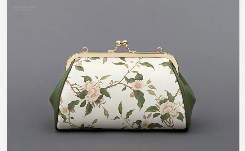 PMSIX цветочный принт Вечерние кожаные сумки на цепочке женская сумка-мессенджер цветочный женский клатч P220071