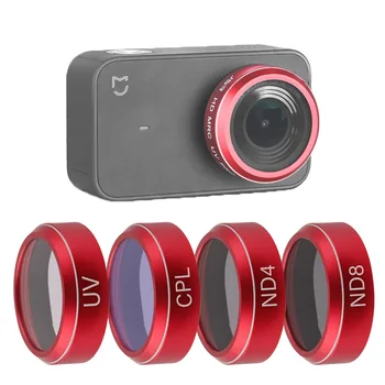 

4K Action Camera Filter For Xiaomi mijia Mini Sport Camera UV CPL ND 4 8 Neutral Density Filters For Mi jia 4K Lens Accessories