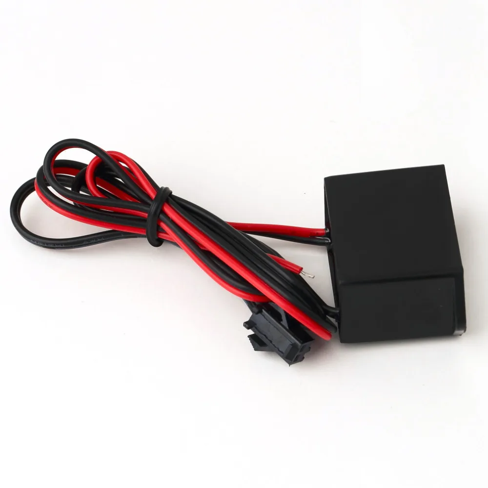 

Black 12v power supply DC to AC Inverter for EL Lamp Wire Electroluminescent 5M Meters led driver volt led