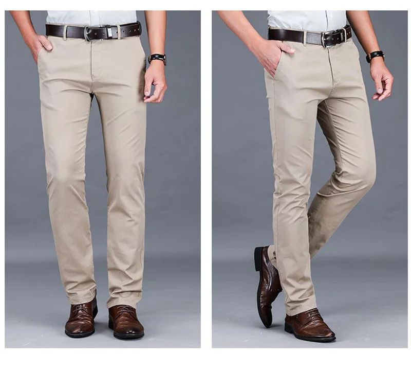 Pantalon Homme, мужские брюки, мужские классические деловые брюки, мешковатые, белые, черные, повседневные мужские рабочие брюки, большие размеры, высокое качество, тонкие