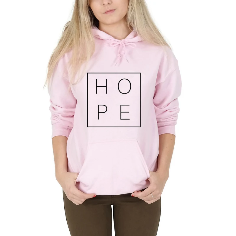 Надеюсь, футболка со смешным буквенным Христианские толстовки с капюшоном розового цвета модные Костюмы пуловер Вера Надежда Tumblr оверсайз