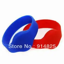 DWE CC RF 100 шт./лот+ 74 мм RFID 125 кГц EM-ID TK4100 чип силиконовый манжет-браслет метка из водонепроницаемого материала