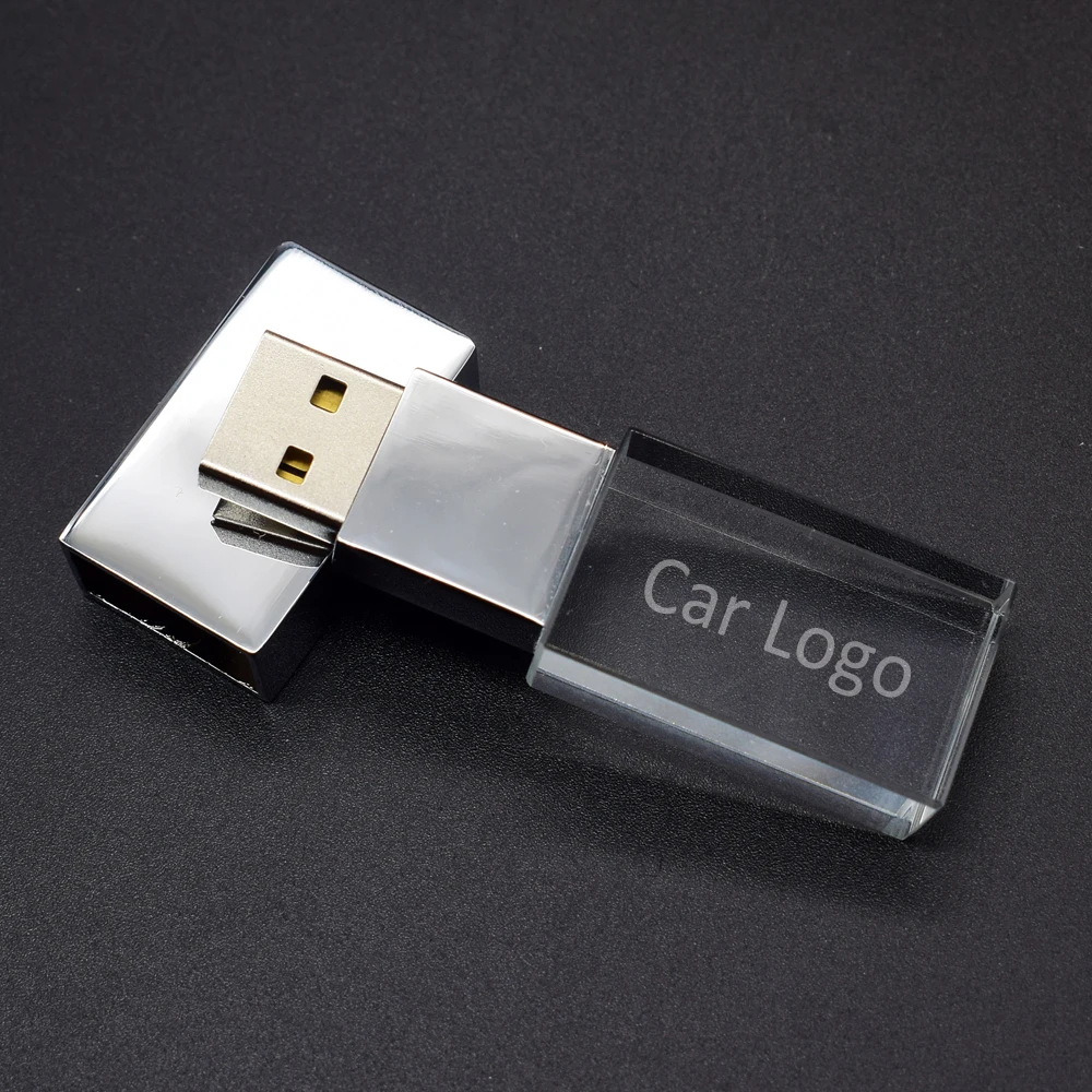 64 Гб кристалл USB флэш-накопитель 2 0 карта памяти Металлический флеш-накопитель