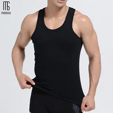 Manoswe хлопковая майка для тренажерного зала без рукавов для фитнеса, майка для бодибилдинга, Спортивная футболка для мужчин, майка