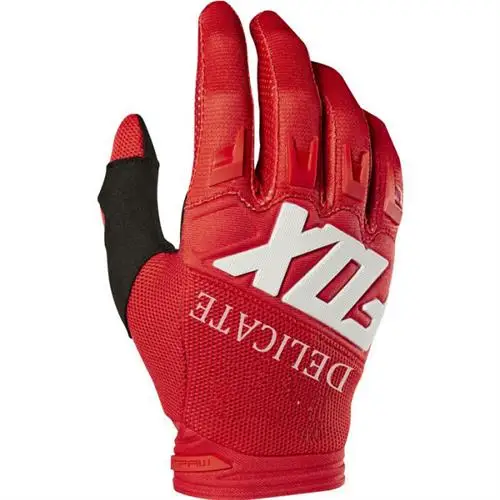 Горячая Распродажа! Нежные перчатки для мотокросса и езды на горном велосипеде, красные перчатки для мужчин и женщин, унисекс - Цвет: Red