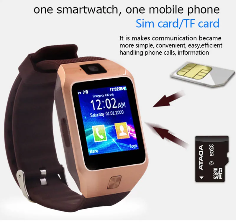dz09 bluetooth smart watch sim card