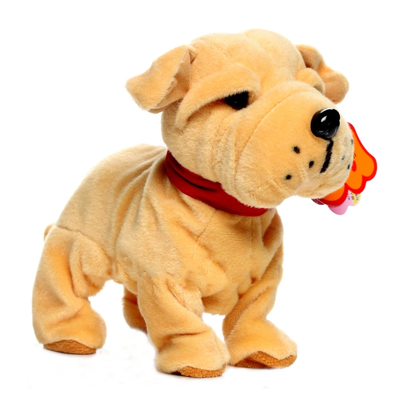 Electronic Pets Sound Control Robot Dogs Bark Stand Walk Cute Interactive Dog Electronic Husky Poodle Pekingese Toys For Kids  