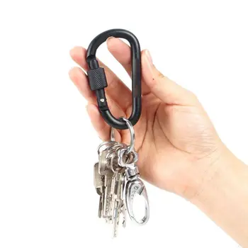 

Aluminum Alloy D Big Nut Buckle High Strength Carabiner Key Chain Clip Outdoor Camping Hiking D-Ring