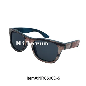 

Italian artist oil painting coated layered wood sunglasses