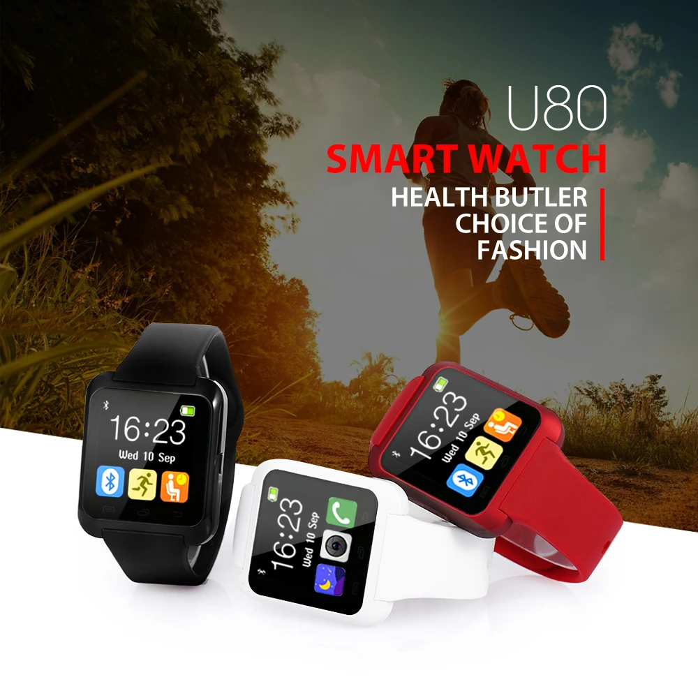 U80 Bluetooth Smart Watch Pedometer Watch Smartwatch Smart