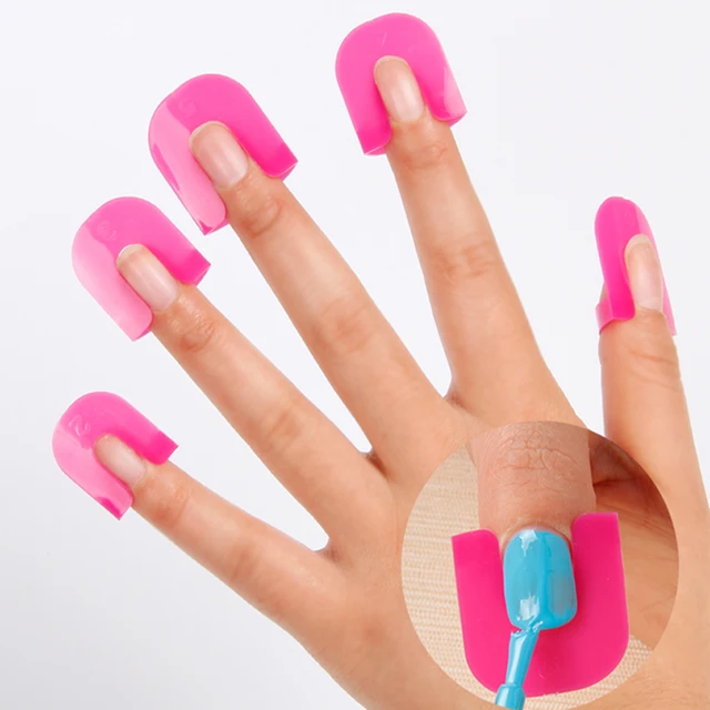 26pcs Pack Creative Spill Resistant Manicure Finger Cover Nail 26pcs Pack Creative Spill Resistant Manicure Finger Cover Nail Polish Shield Protector