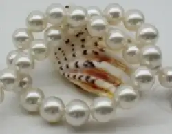 ОГРОМНЫЙ 18 "9,3-10,8 мм естественный пресноводный белый круглый жемчужное ожерелье 925 серебро