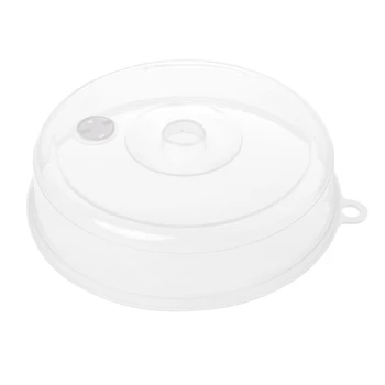 

Clear PP Microwave Plate Cover Steam Vent Splatter Lid Food Dish Kitchen Tools
