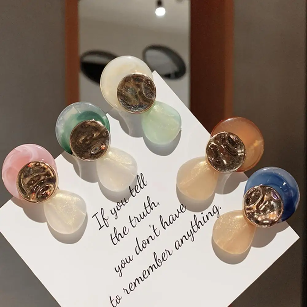 

M MISM Fashion Hair Clips For Women Sweet Girl Simple Stylish Simple Circle Hairpins Alloy BB Handmade INS Hair Accessories