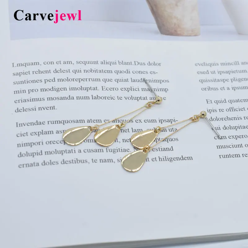 

Carvejewl earring ball post dangle earrings for women jewelry girl gift water drop earrings cute lovely hot sale 2019 spring