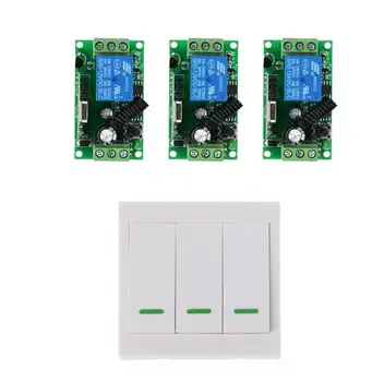 

12V 1CH Relay Receiver Module and wall stick RF Transmitter Wireless Remote Control Switch for intelligent home DIY Circuits