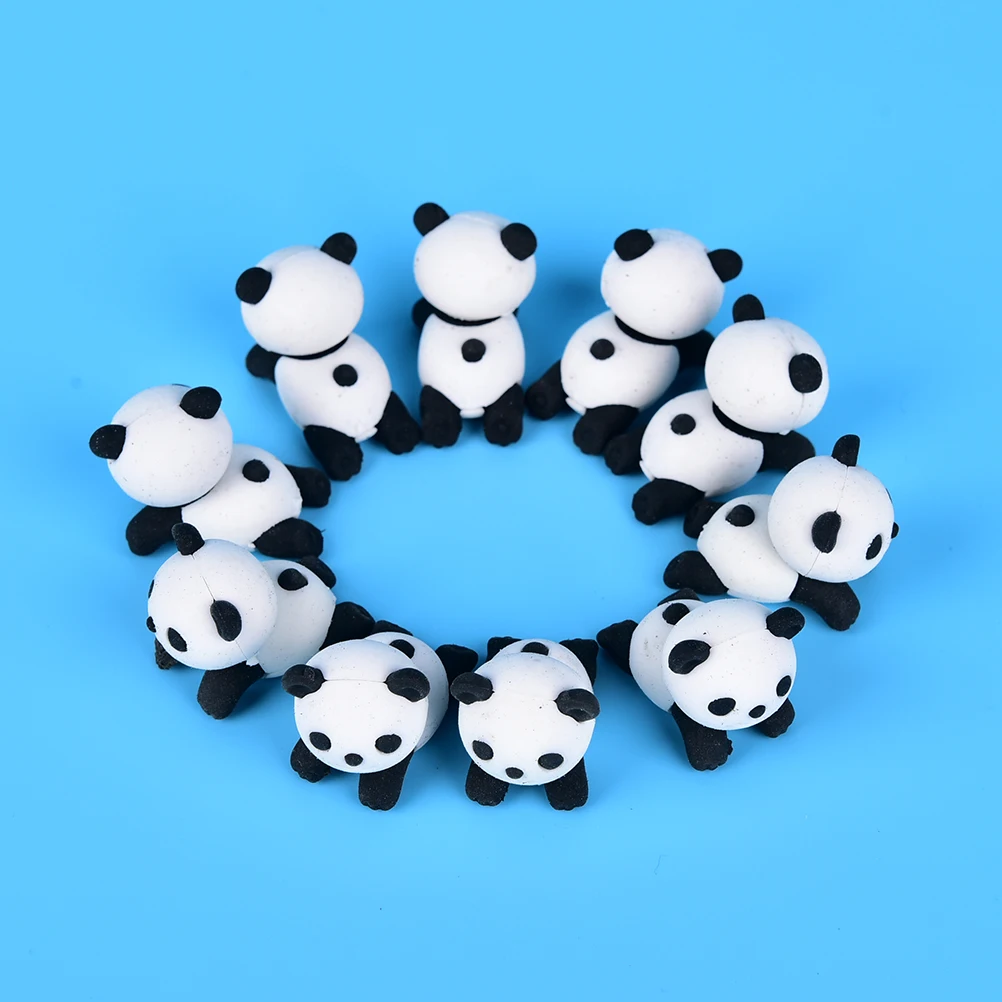 1 шт. Kawaii мультфильм животных Panda резиновая Ластики прекрасный корейский Канцтовары для детей студентов творческий элемент подарок Прямая