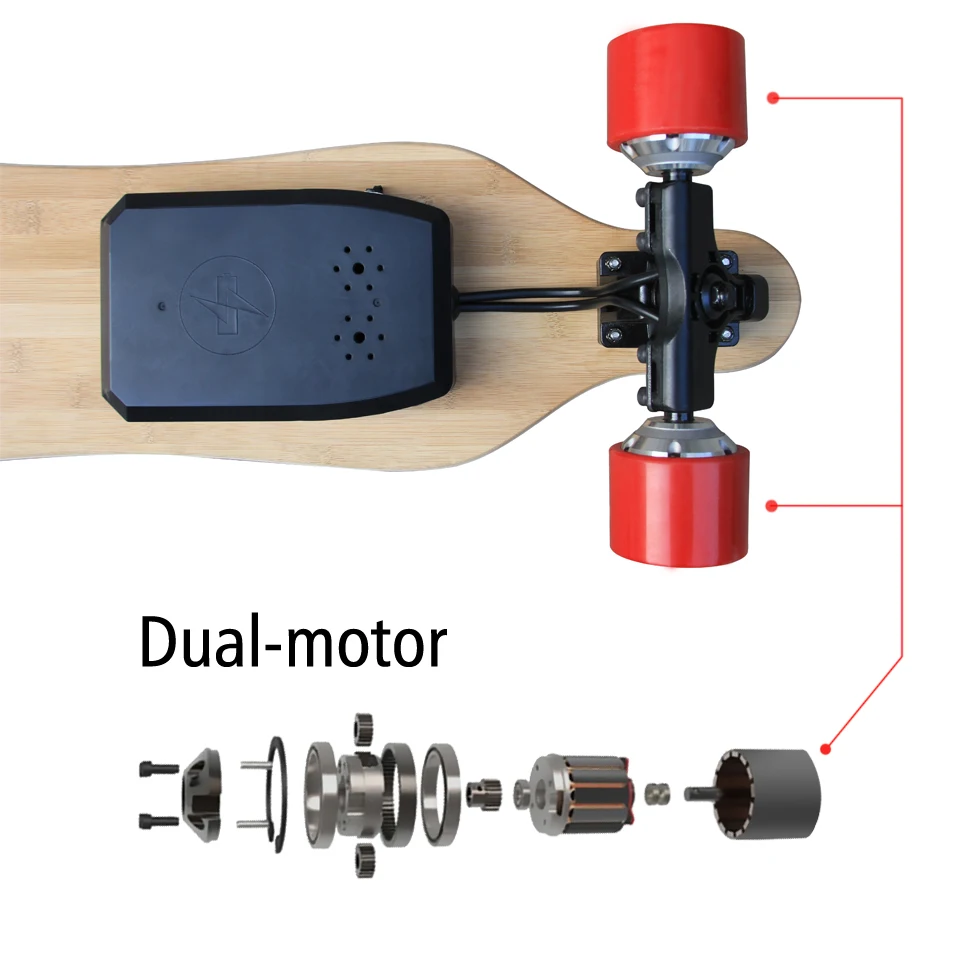 Профессиональный Longboard Электрический прогулочный инструмент скейтборд длинный скейтборд 7 P слой s канадский клён 1 слой бамбука