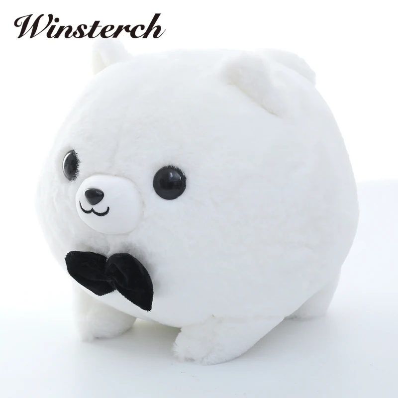 

30*25cm Plush Fat Puppy Doll Pomeranian Boo Dog Toy Plush Stuffed Puppy Dolls Kids Toys Christmas Gifts Brinquedos WW386