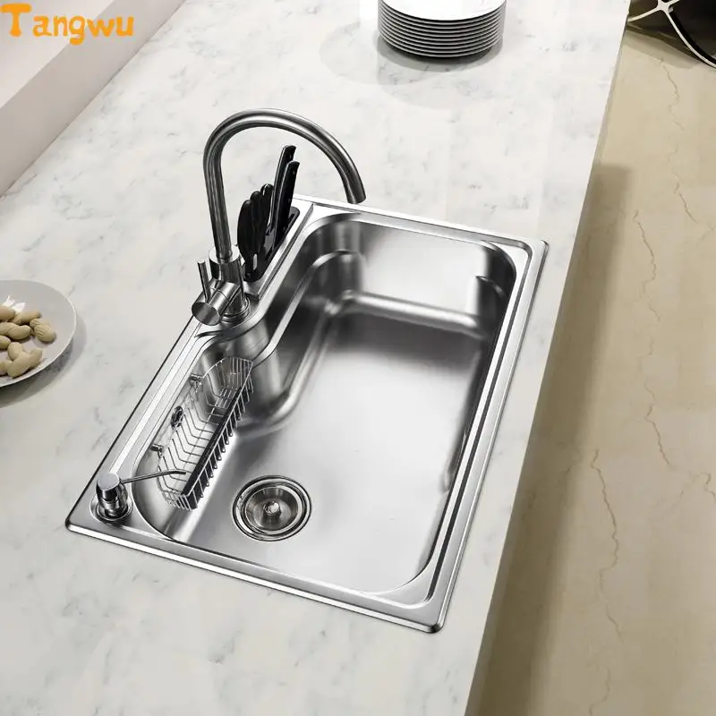 Free shipping 304 stainless anti oil groove single vegetable washing