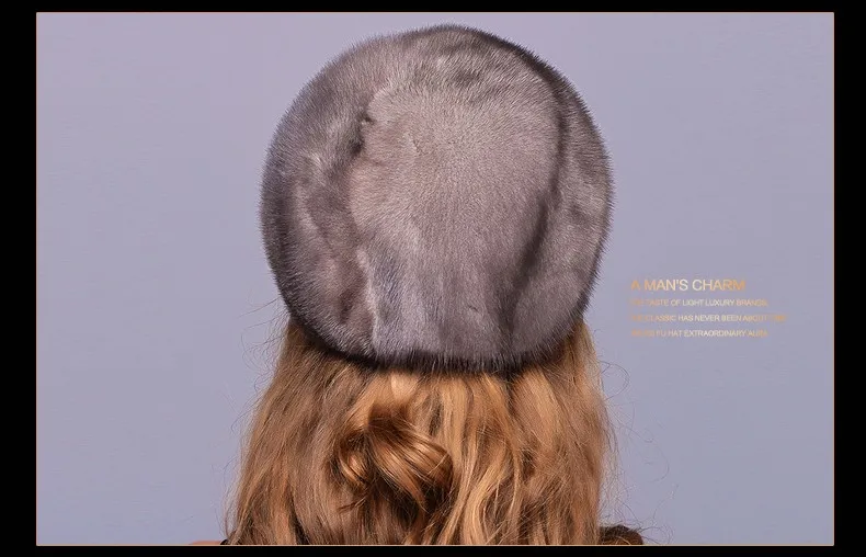 HM005 зимние женские шапки из натуральной норки меховая шапка зимняя женская теплая шапка цельная норковая меховая шапка
