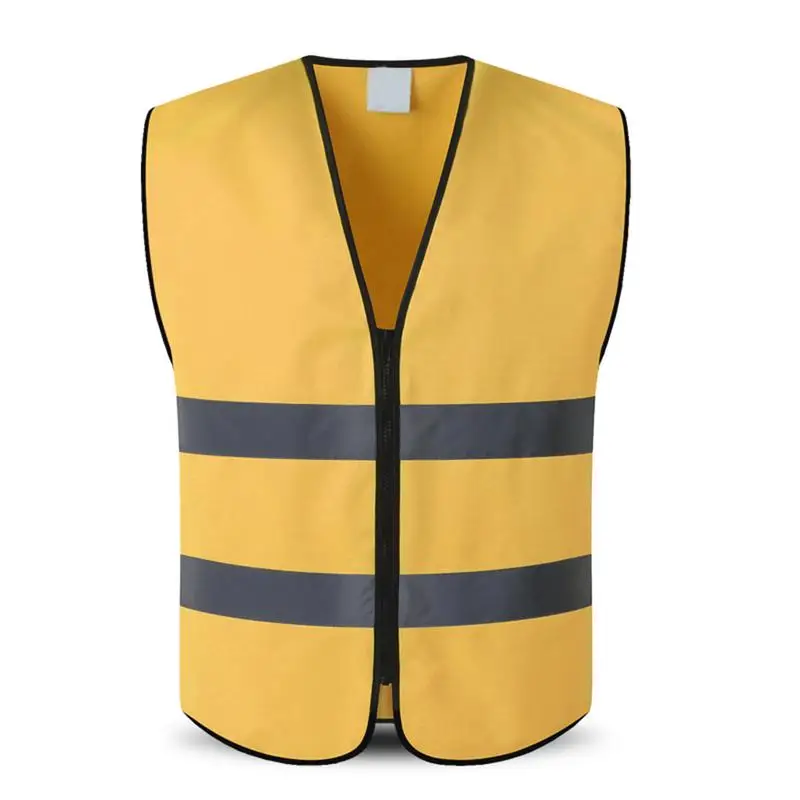 Hi-Vis представительский жилет безопасности Светоотражающая куртка безопасности жилет Топ Открытый ночной езды бег - Цвет: Yellow