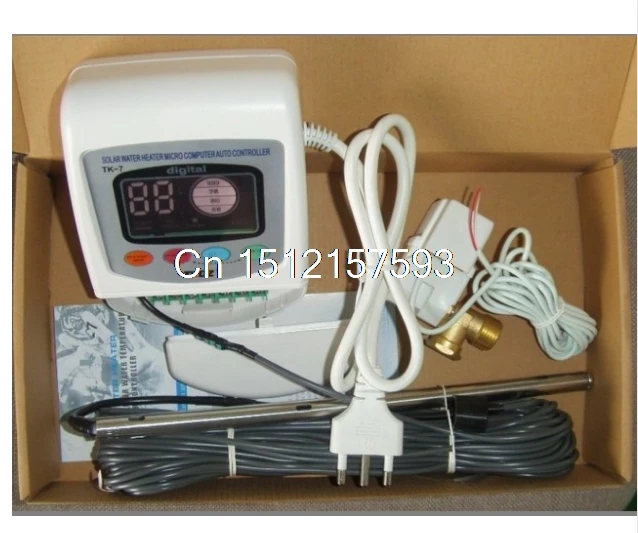 Nível de Temperatura Inteligente do Microcomputador Solar de Água de Aquecimento 220vac 110vac 1500 w da Água Tk 7 Controlador Aquecedor